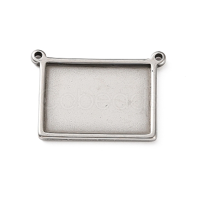 304 Stainless Steel Connector Cabochon Settings STAS-Z201-04P-02-1