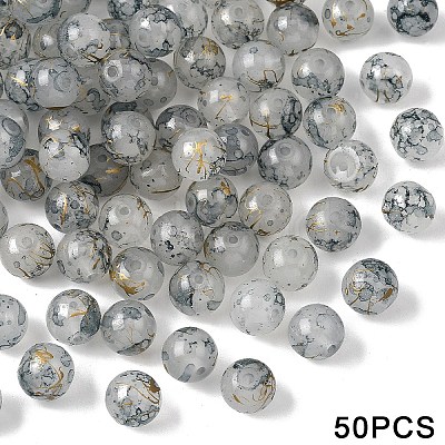Glass Imitation Jade Beads GLAA-YWC0007-01H-01-1