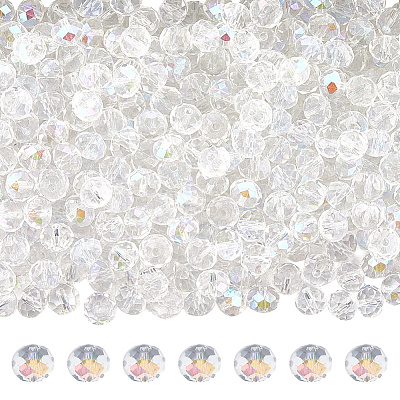 Electroplate Glass Beads Strands EGLA-LT0001-06B-1
