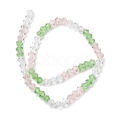 Transparent Gradient Color Glass Beads Strands GLAA-F131-01B-06-1