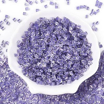 6/0 Transparent Inside Colours Glass Seed Beads SEED-N006-003E-1