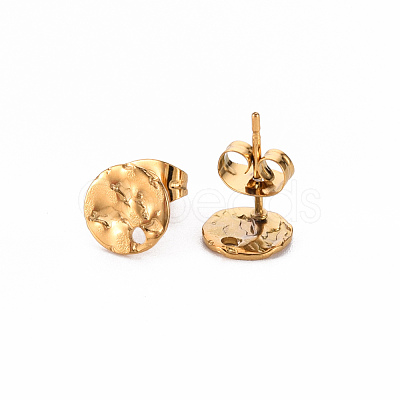 304 Stainless Steel Stud Earring Findings STAS-T052-38A-G-1