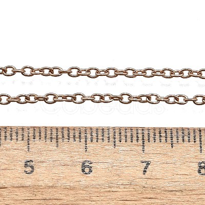 304 Stainless Steel Cable Chain Necklace Making STAS-P045-01RG-A-1