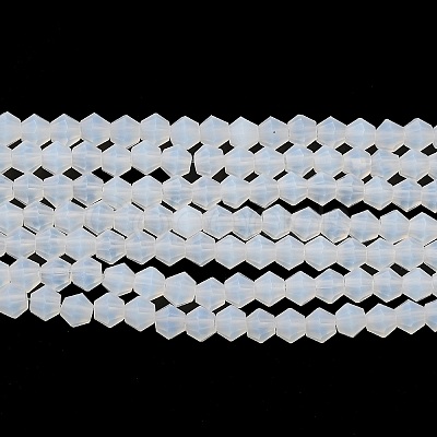 Imitation Jade Frosted Glass Bead Strands LS-EGLA-A039-J4mm-MD05-1