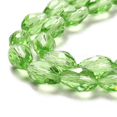 Glass Beads Strands EGLA-E010-8x12mm-14-1