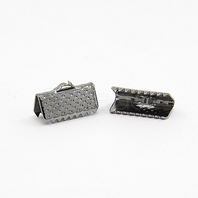 Iron Ribbon Crimp Ends X-E005Y-B-1