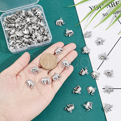 Unicraftale 100Pcs 304 Stainless Steel Charms STAS-UN0041-78-1