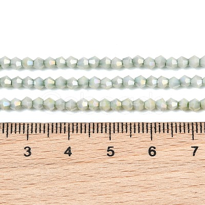 Electroplate Bicone Glass Beads Strands GL-T021-2.5x3mm-16-19-1