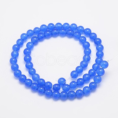 Natural & Dyed Malaysia Jade Bead Strands X-G-A146-6mm-A21-1