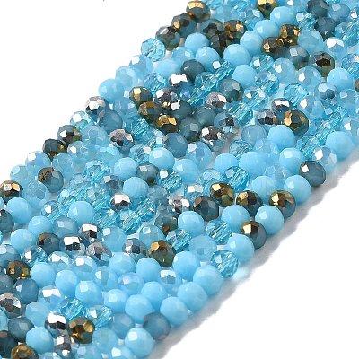 Glass Beads Strands EGLA-A034-M4mm-15-1