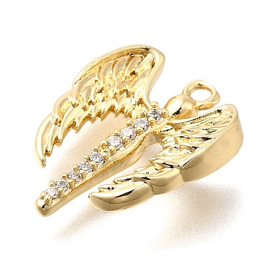 Brass Micro Pave Cubic Zirconia Pendants LS-KK-U061-16G-1