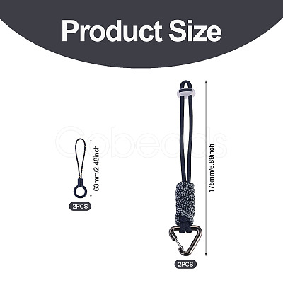 Polyester Cord Ropes Pendant Decorations HJEW-TADJ0022-01A-1