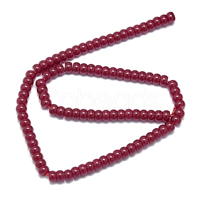 Lab Grown Red Corundum Beads Strands G-G106-O01-01-1-1