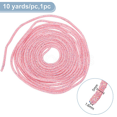 10 Yards PVC Tubular Synthetic Rubber Cord RCOR-WH0003-04B-1