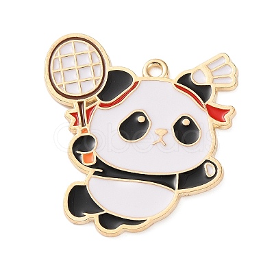 Sports Alloy Enamel Pendants ENAM-I079-01G-01-1