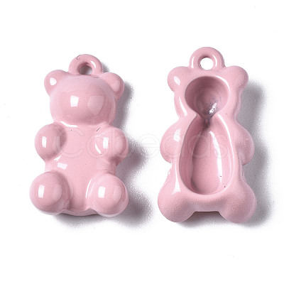 Spray Painted Alloy Pendants X-PALLOY-Q436-001D-NR-1