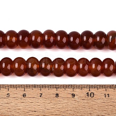 Dyed Natural Carnelian Beads Strands G-Q606-44A-01-1