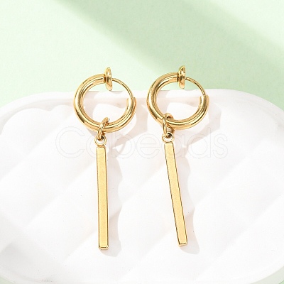 201 Stainless Steel Hoop Dangle Earrings for Women SA-CBA8B85-16G-1