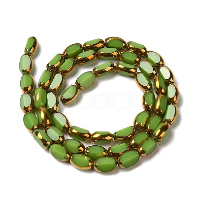 Electroplate Glass Beads Strands X-EGLA-P061-02A-08-1