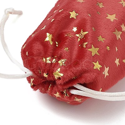 Gold Stamping Christmas Velvet Storage Bags ABAG-Q053-01A-01A-1