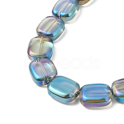 Transparent Electroplate Glass Bead Strands EGLA-P049-02A-FR05-1