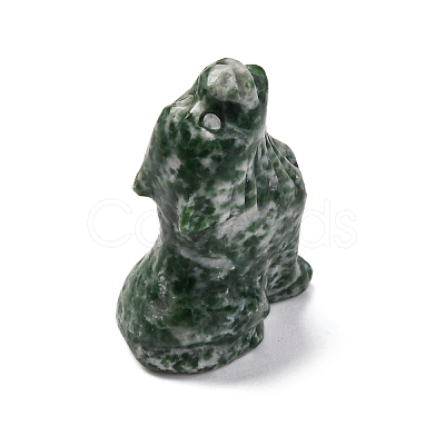 Natural Green Spot Jasper Display Decorations DJEW-P019-A07-1