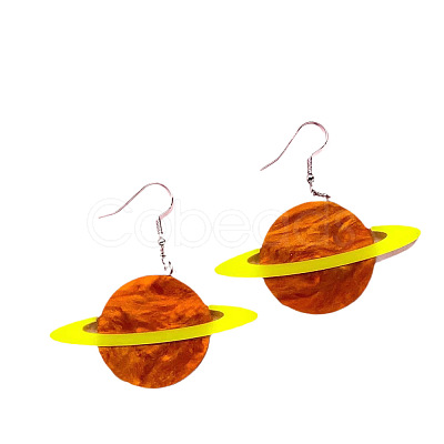 Iron Acrylic Dangle Earrings for Women WG9CD67-02-1