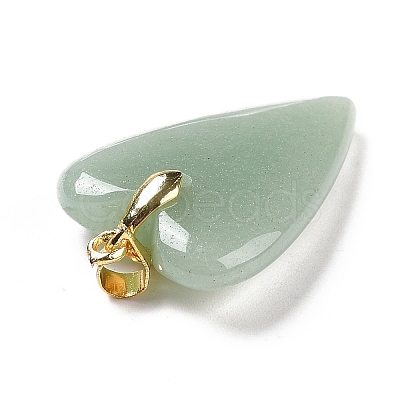 Natural Green Aventurine Pendants X-G-E570-01G-03-1