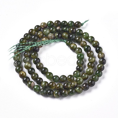 Natural Tiger Eye Beads Strands G-K301-4mm-05-1