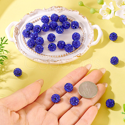 30Pcs Pave Disco Ball Beads RB-TA0001-26D-1