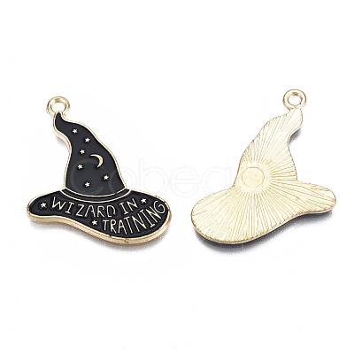 Rack Plating Alloy Enamel Pendants PALLOY-N164-015-1