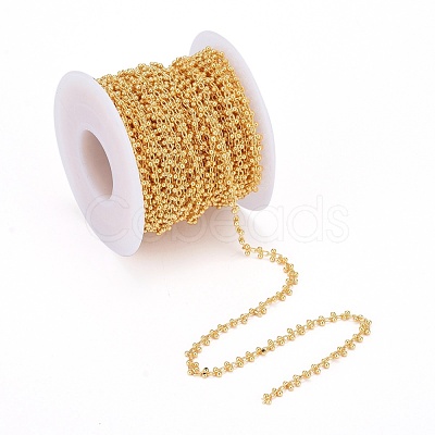 Handmade Brass Beaded Chains CHC-I006-02G-1
