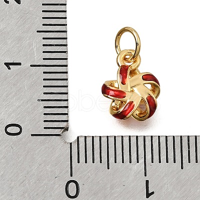 Brass Enamel Pendants KK-G605-10G-01-1