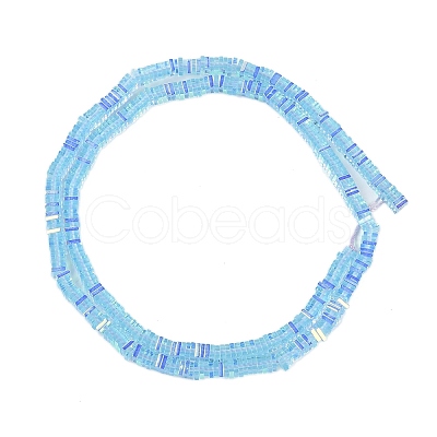 Electroplate Glass Beads Strands GLAA-B023-01A-07-1