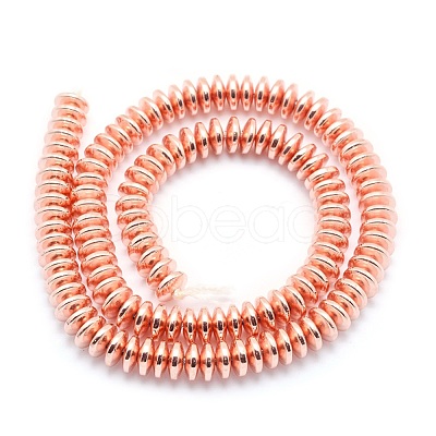 Electroplate Non-magnetic Synthetic Hematite Beads Strands G-L485-05B-RG-1