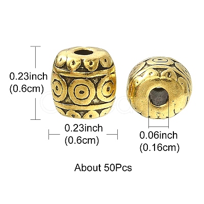 Tibetan Style Alloy Beads PALLOY-YW0001-78-1