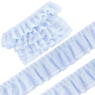 5 Yards Double Polyester Lace Trim for Sewing Decoration OCOR-GF0005-06A-1