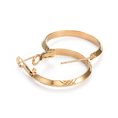 304 Stainless Steel Hoop Earrings EJEW-L232-011G-1