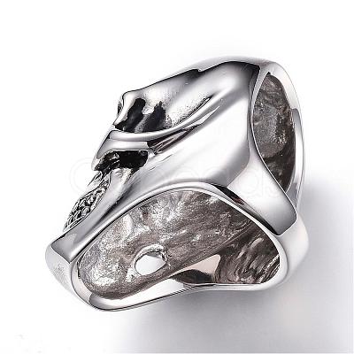 304 Stainless Steel Finger Rings RJEW-G075-01P-M-1