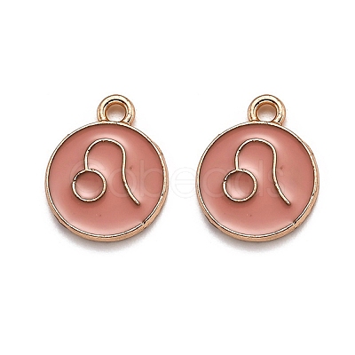 Alloy Enamel Pendants ENAM-S124-01B-11G-1