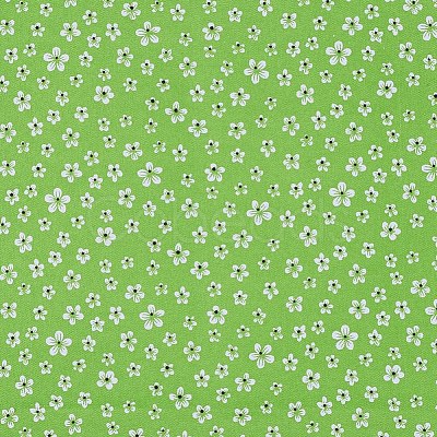 Floral Pattern Printed A4 Polyester Fabric Sheets DIY-WH0158-63A-07-1