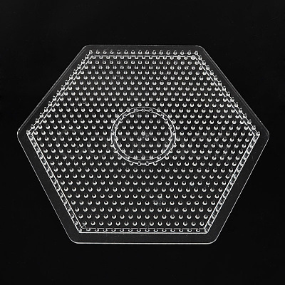 Hexagon ABC Pegboards used for 5x5mm DIY Fuse Beads DIY-S002-24-1