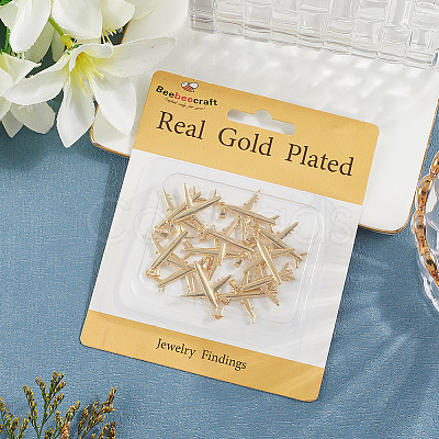 12Pcs Brass Pendants KK-BBC0020-17-1