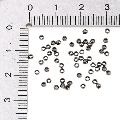 Brass Crimp End Beads X-E002-B-1