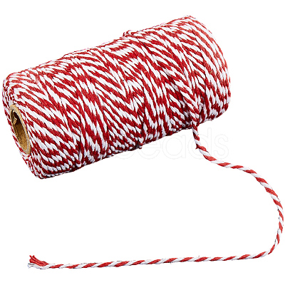 2 Rolls Macrame 2-Ply Cotton Braided Thread MAKN-CY0001-01D-1