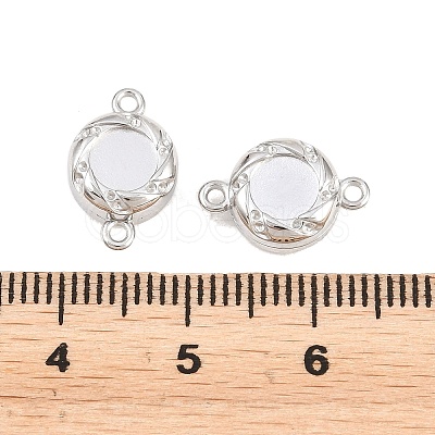 304 Stainless Steel Magnetic Clasps with Loops STAS-P452-04C-P-1