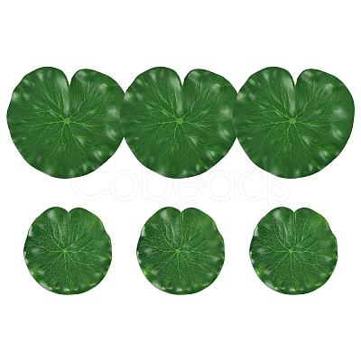 Artificial EVA Foam Lotus Leaf & Flower AJEW-SP0003-26C-1