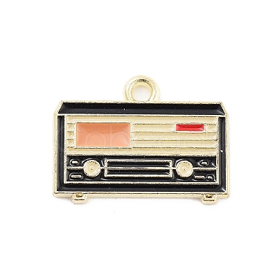 Alloy Enamel Pendants X-PALLOY-S185-02G-1