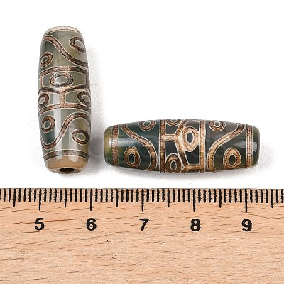 Tibetan Style dZi Beads TDZI-E004-52-1