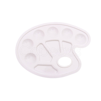 Plastic Watercolor Oil Palette AJEW-L072-01A-1